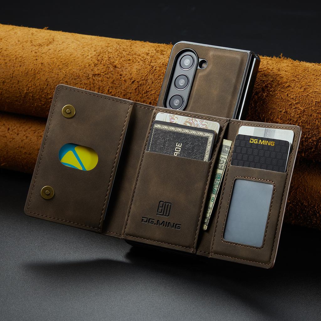 Non-Slip Best Protection Wallet Case for Samsung Galaxy Z Fold 5 4 Fold5 Fold3 Fold4 Fold 3 5G Leather Protective Folding Coque