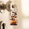 Creative Acrylic Halloween Car Mirror Decoration Cute Cartoon Style Pendant Accessory