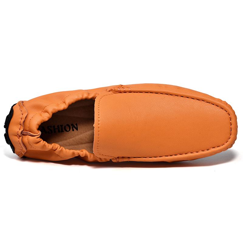 Мужская повседневная обувь из натуральной кожи, итальянские мокасины, мужские туфли на плоской подошве, дышащие, для вождения, мягкие, большого размера