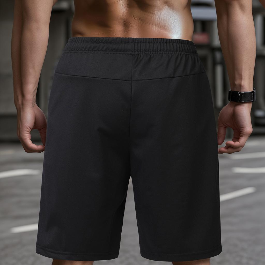 Loose Sports Shorts with Side Pockets and Hidden Zipper for Fitness Men's Shorts