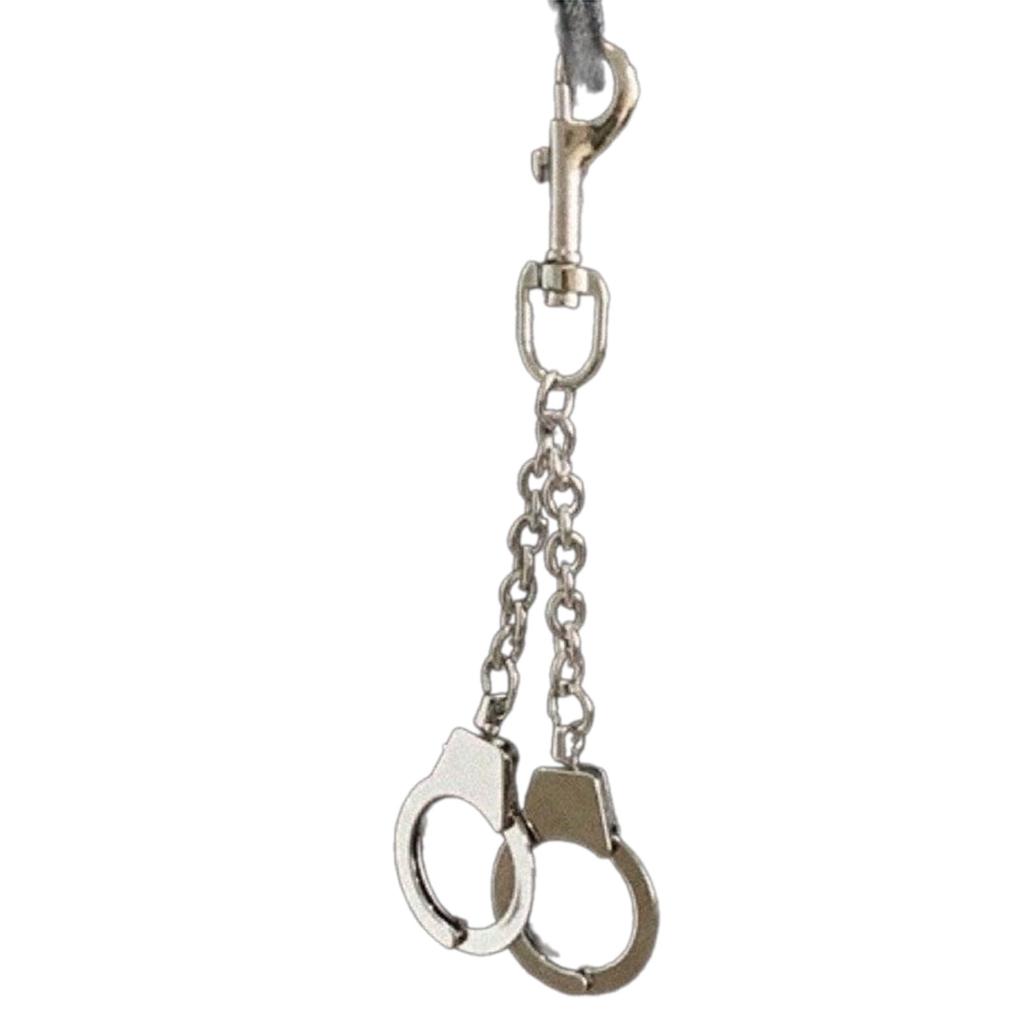 Fashionable Keychain Handcuff Pendant Keyring Decorative Key Holder Punk Key Hanger Pants Chains for Hip Hop Lovers