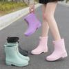 Women's New Fashion Mid-tube Trend Adult Rain Boots
