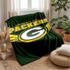 Green Bay Packers Flannel Fleece Blanket Cozy Warm Throw Blanket For Couch Bed Travel All Season Use
