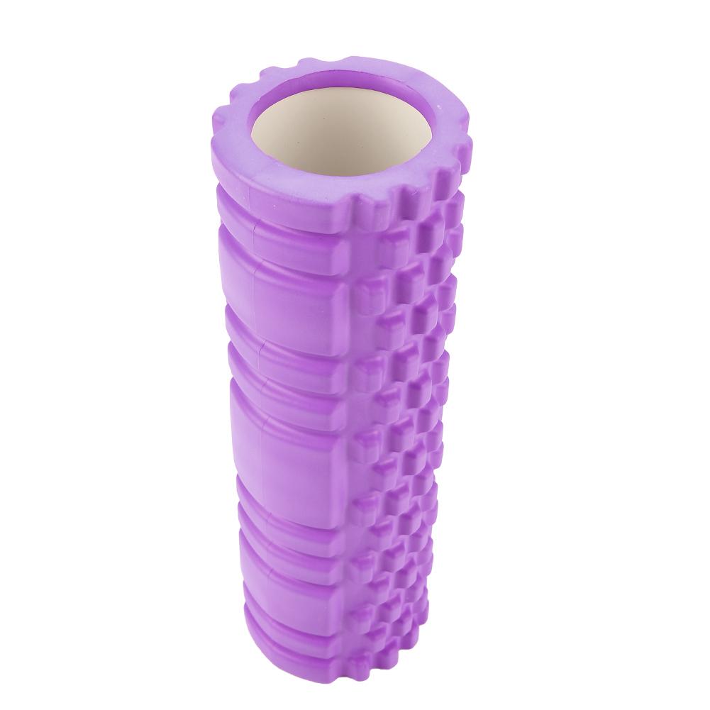 Мини-полый ролик для йоги, упражнения для фитнеса, физиотренировки, массажная колонка для йоги (фиолетовый)