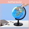 Vibrant Blue Pvc Globe 14.16cm High Definition Earth Model For Classroom Learning In English And Chinese