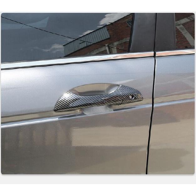 Для Honda Accord 2008-2013 углеродное волокно хромированная наклейка на ручку боковой двери автомобиля Стайлинг