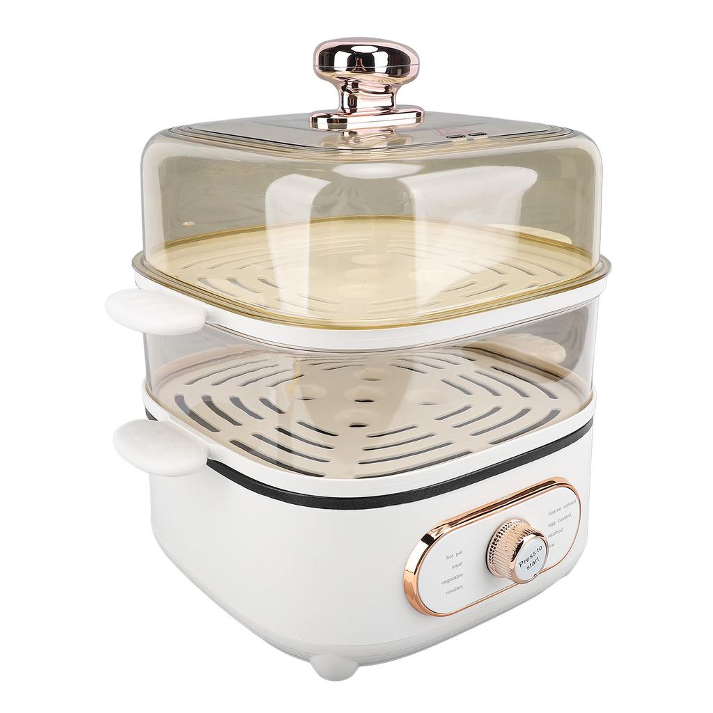 2-уровневая электрическая пароварка 1200 Вт 10,5 л штабелируемая многоцелевая плита электрическая горячая кастрюля с функцией приготовления на пару