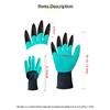 Garden Gloves with Claws Chicken Coop Cleaning for Digging Pruning Poking All in One Gardening Tool Durable Hand Protectors