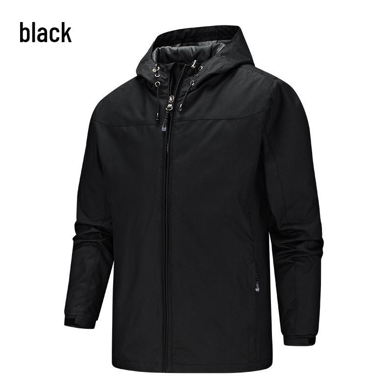 Men's Windproof Waterproof Spring/Autumn Jacket, Customizable Logo, Team Uniform