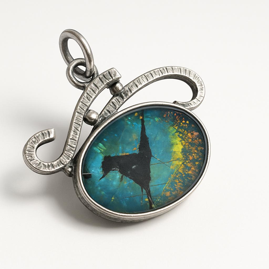 Natural Opal Pendant Quality 25 ct 925 Sterling Silver Oval Cut October Birthday Birthstone