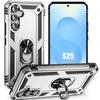 Protective Case - BOOLING - for Samsung Galaxy S25 - Reinforced Edge - Silver - Shockproof