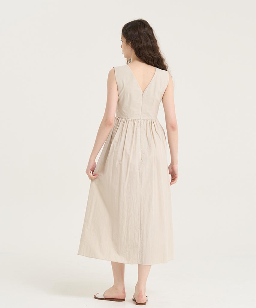 Reve Hearted Bare Grace Dress - Beige