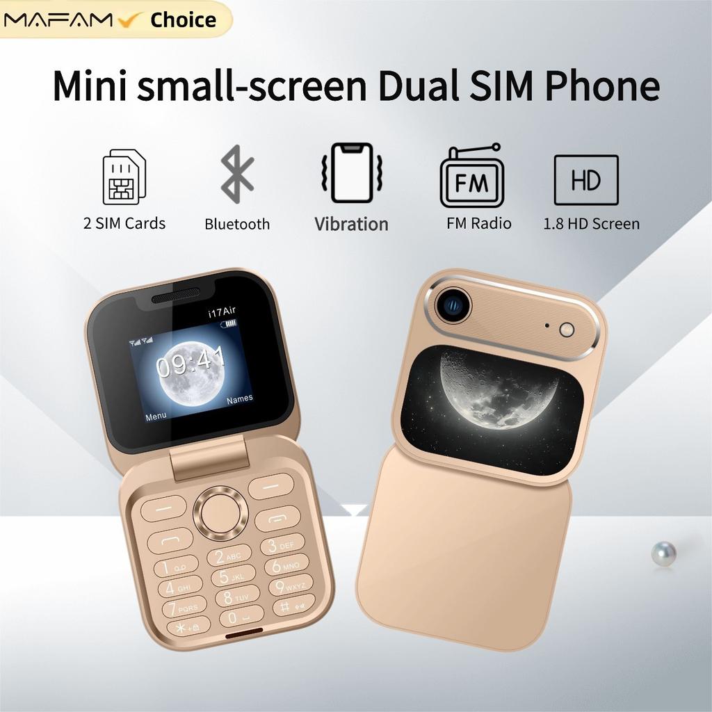 I17Air Mini Button Mobile Phone Folding Function Machine Translation Cover Pocket Female Personality Mobile Phone