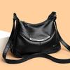 Bag Women's Multi-layer Crossbody Bag Large Capacity Fashion Soft Leather Shoulder Bag Retro Purse