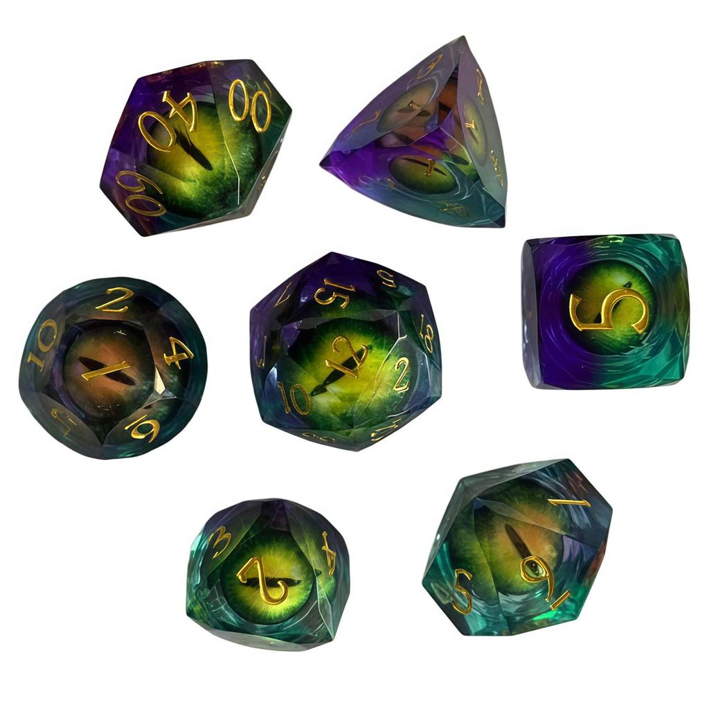 Набор смоляных многогранных кубиков для DND, Dungeons & Dragons, COC и настольных RPG