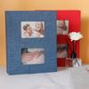 6-inch Linen Cover Photo Album Interleaf Type Large Scrapbook Album  Children Growth