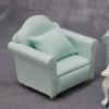 1/12 White/Green Dollhouse Miniature Sofa Set Living Room Furniture For Children Kids Gift Simulation Sofa Pretend Play Toy