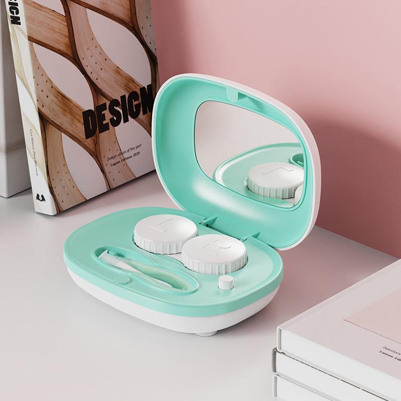 Контактные линзы очиститель ультразвуковой со съемным корпусом удалить слезу белок очистительная машина дорожный портативный моечный ящик