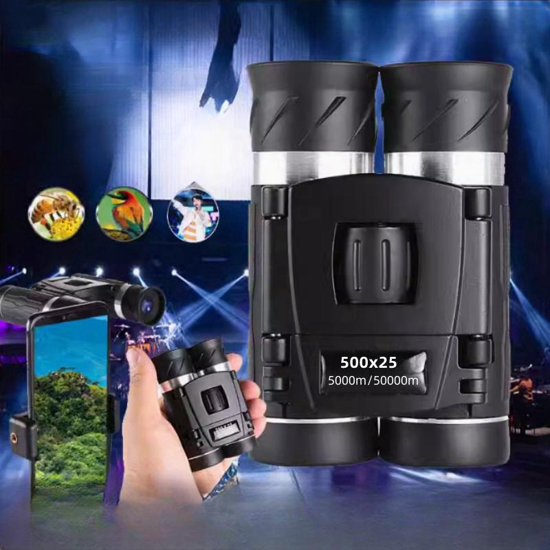 High Power 5000m Long Range Binoculars Compact Straight Telescope Portable Mini Hd Binoculars Lightweight Optical Scope For Outdoor Photography Campin