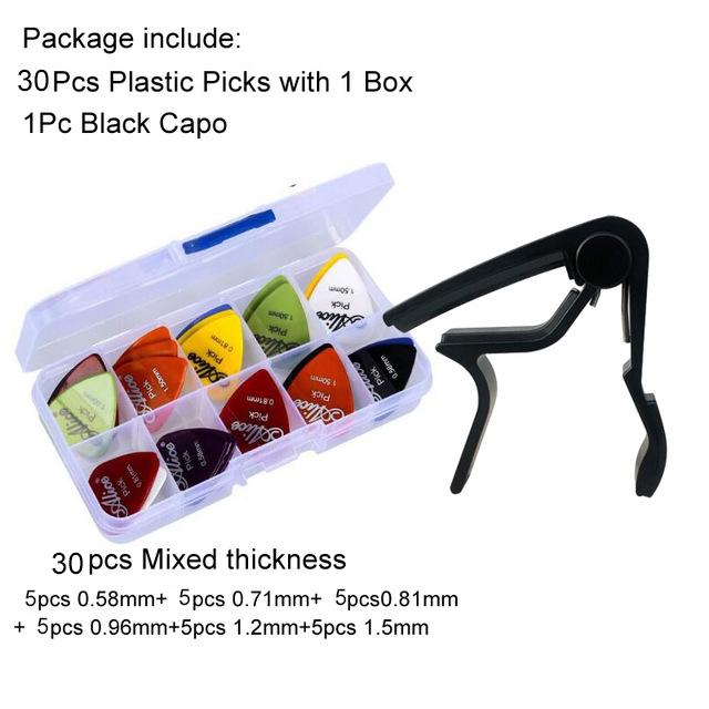 Набор инструментов для гитары Каподастр для гитары / Медиаторы / Тюнер / Накладки на пальцы Запчасти Аксессуары GYH