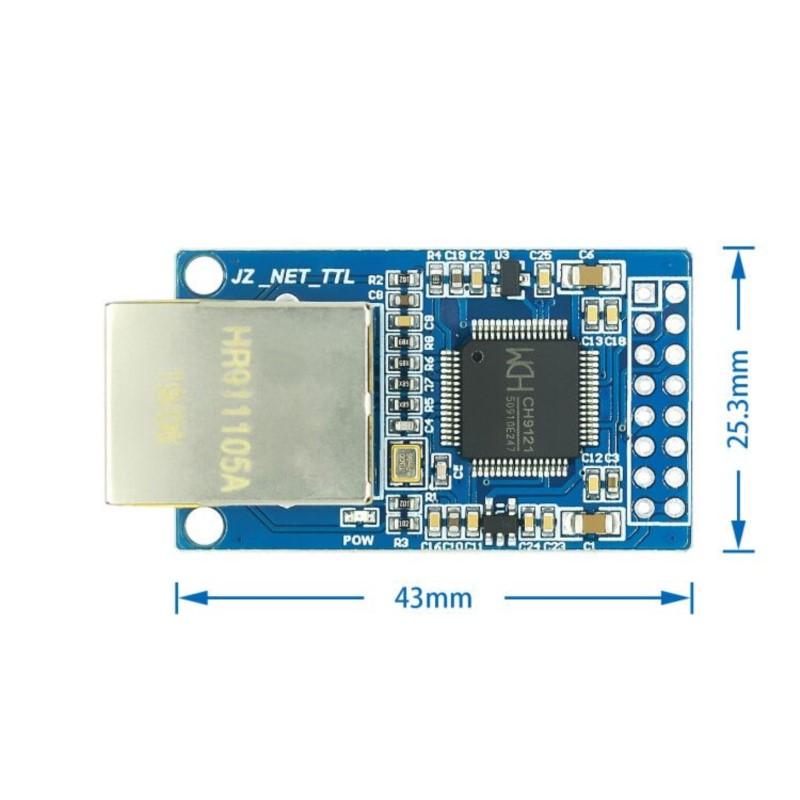 1 шт. CH9121 Модуль последовательного порта в сеть Ethernet Модуль передачи TTL Промышленный микроконтроллер STM32