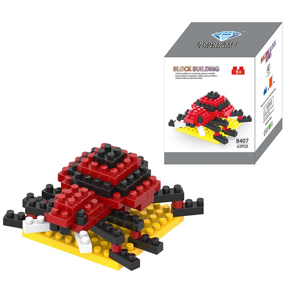 Mini Cartoon Building Blocks Cute Shape DIY Puzzle Toy with Bright Color for Kids