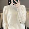 Thickened Half-high Neck Cardigan for Women In Autumn and Winter New Soft and Warm Cashmere Knitted Base Shirt Versatile Sweater