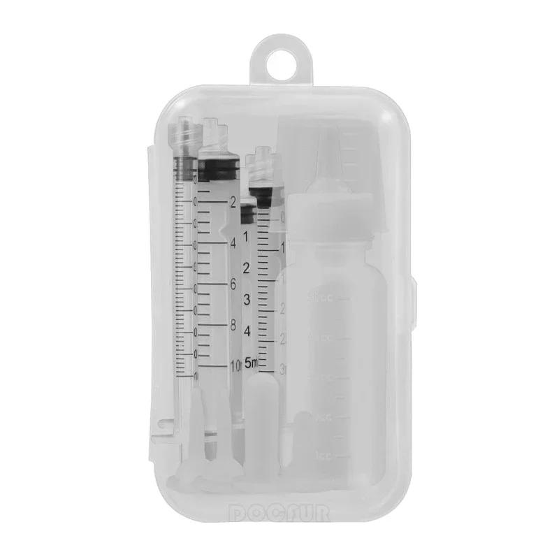 Набор бутылочек для кормления новорожденных домашних животных, соска для кормления собак и кошек, соска для хомяков, соска для лекарств, соска с силиконовой соской, принадлежности для младенцев