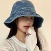 Summer Versatile Hat Female Retro Cowboy Bear Bucket Hat Washbasin Hat Bucket Hat