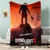 Dying Light Throw Lightweight 240g Flannel Blanket Soft Skin-friendly for Summer Cooling