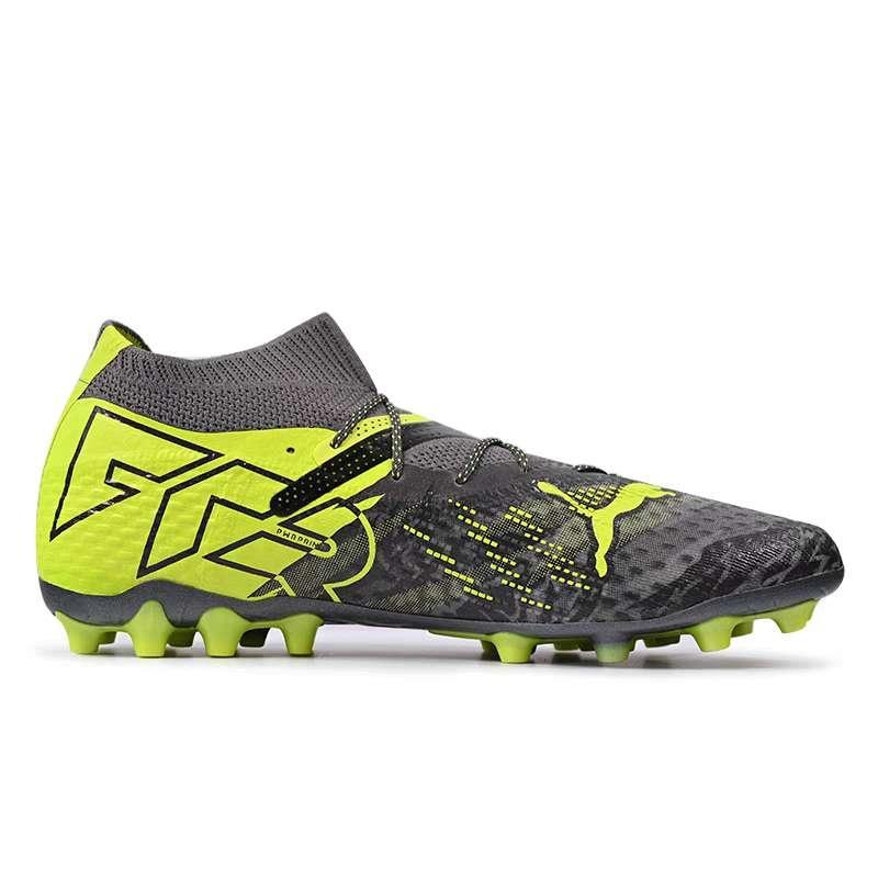 PUMA FUTURE 7 ULTIMATE MG Multi Ground Abrasion Resistant Soccer Shoes Men's Gray Green 108016-01