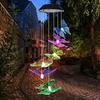 Courtyard Ornament Butterfly Wind Chimes Yard Led Lights Windbell Waterproof Wind Chimes Pendants
