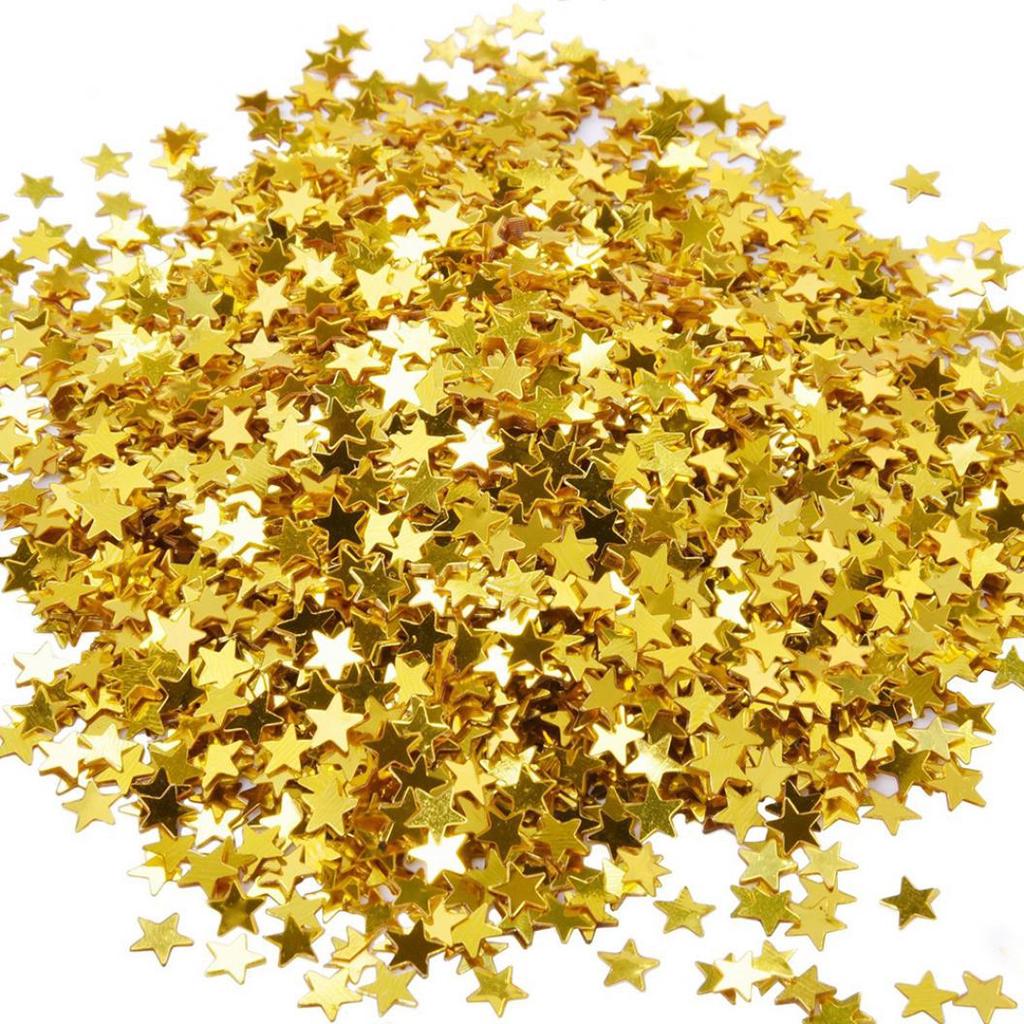 ADM Gold Star Confetti Table Metallic Foil Sequin for Party Wedding Decoration Tool