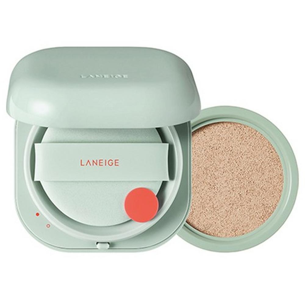 Laneige Neo Cushion Matte Foundation Set 15g + Refill 15g, 17C1 Cool Vanilla – Oil Control Matte, Smooth Coverage, Korean