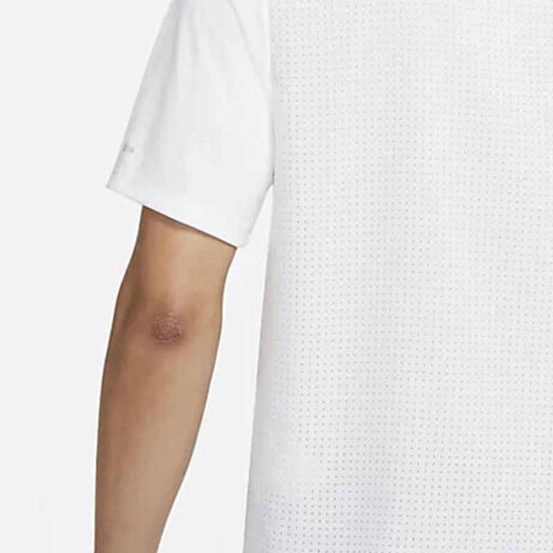 Nike Дышащая прочная повседневная футболка с коротким рукавом для мужчин, белые топы DQ1839-100