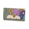 Noren Retro Flower Kaishi Case Made In Includes Hakusha Scissors and Hakusha Tea Ceremony Practice and Hatsugama Tea Ceremony Utensils (Purple) Japan,