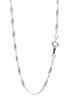 Gin No Screw Length Width Silver Necklace Necklace Chain for Women and Chain Only [Shinjuku Kura] Chain, 40-50cm (45cm), Approx. 1.8mm, 925, Chain,