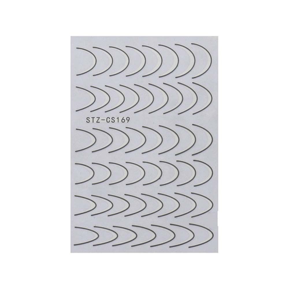 Adhesive Nails Art Sliders Manicure Nail Art Decoration 3D Lines Nail Sticker Stripe Nails Decals