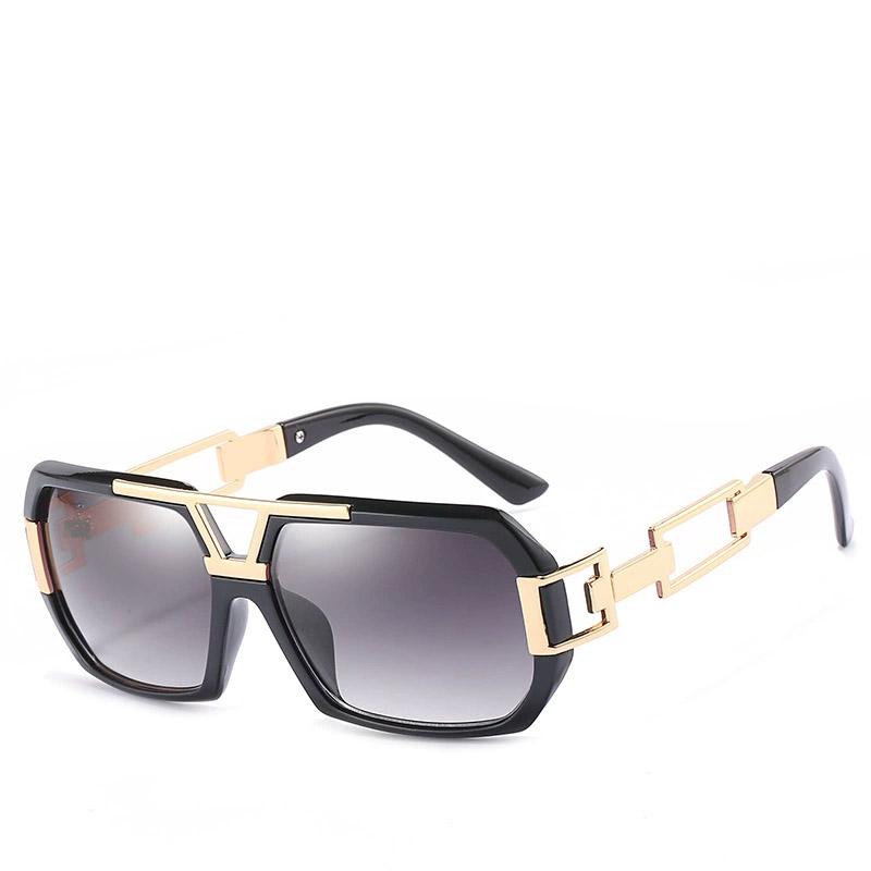 Неполяризованные ретро большие солнцезащитные очки для мужчин и женщин квадратная оправа солнцезащитные очки унисекс мода для спорта на открытом воздухе очки для вождения