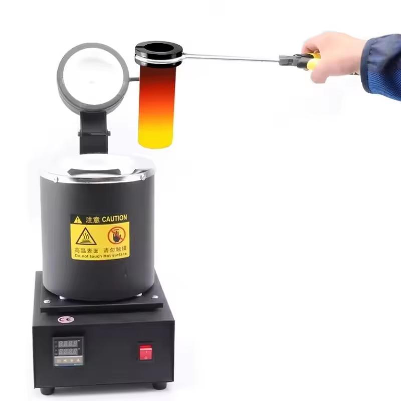 Mini Electric Gold Melting Furnace High Temperature Digital DIY Metal Casting Machine for Jewelry Making