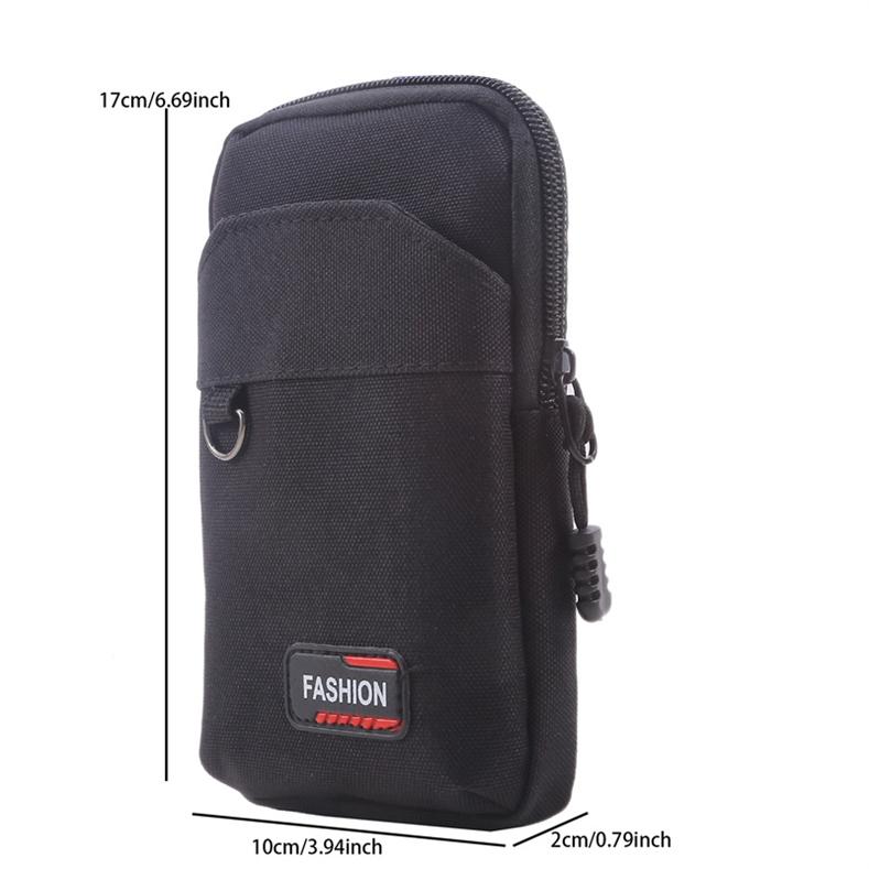 Vertical Single/Double-Layer Mountaineering Buckle Waterproof Belt Waist Bag Outdoor Running Mobile Phone Bag For Men