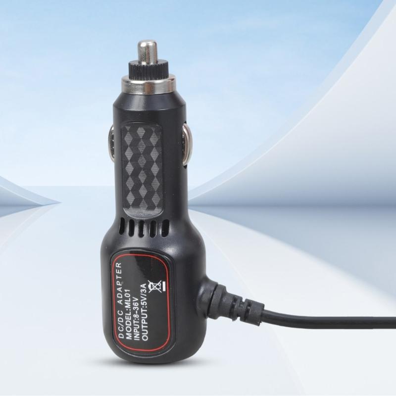 Автомобильное зарядное устройство 12 В 24 В, кабель питания 5 В 3 А USB C к автомобильному разъему (штекер) для мобильного телефона и ноутбука.