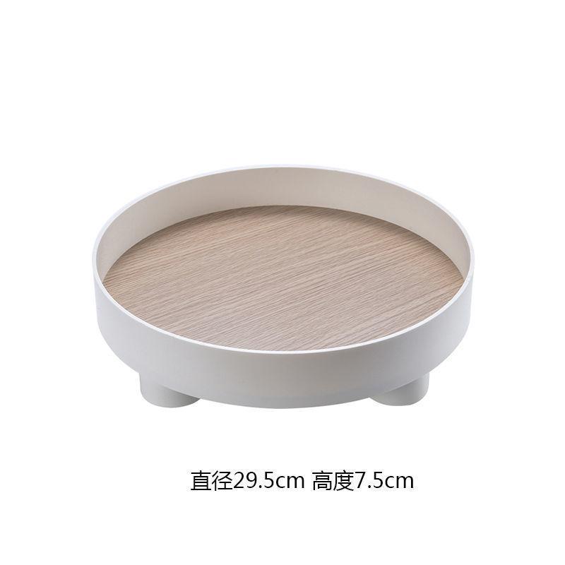 Современный круглый поднос, домашний декор, ваза, органайзер для хранения, декоративная коробка, настольный подсвечник для ароматерапии, офисный декор для рабочего стола