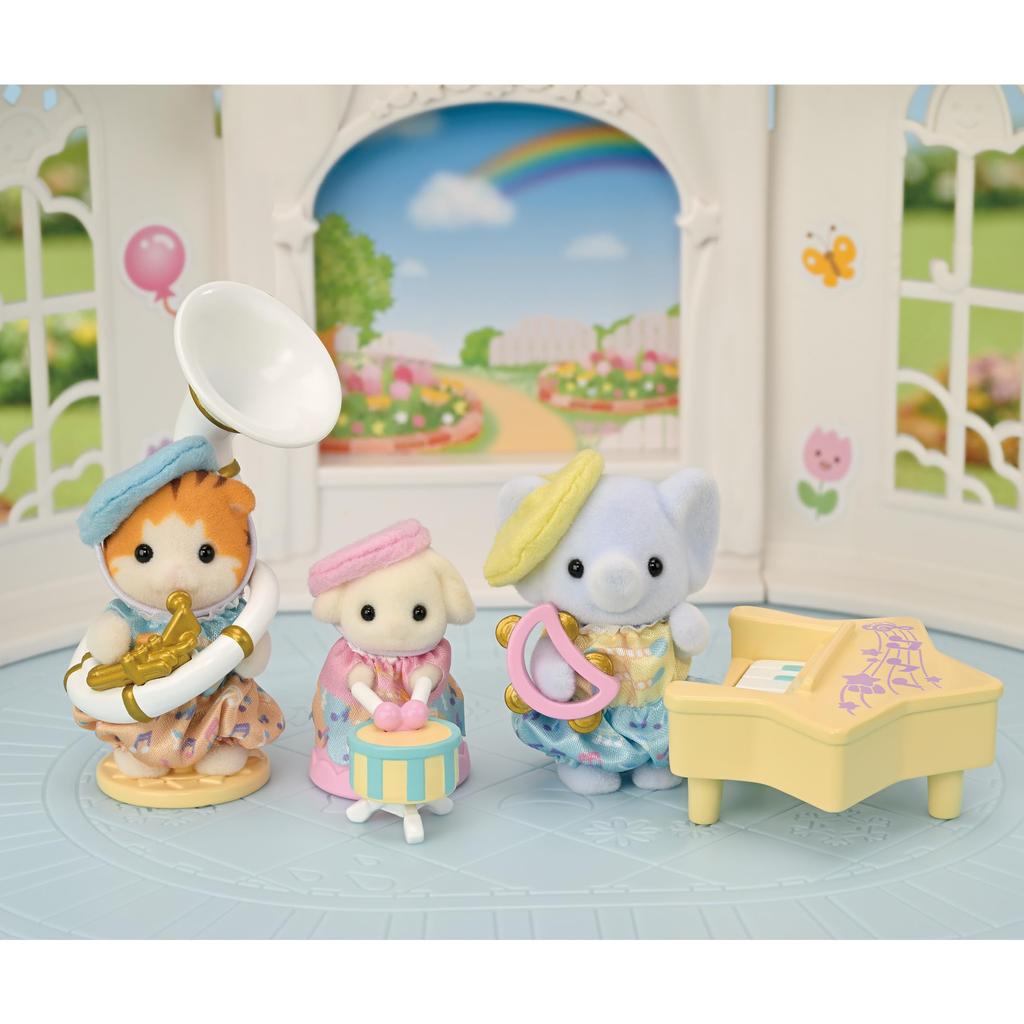 Sylvanian Families Hoikuen Концертный набор ST Mark Сертификация Возраст Игрушка Кукольный домик Sylvanian Families Epoch Company EPOCH [Hoikuen -Doremifa Band-] S-78