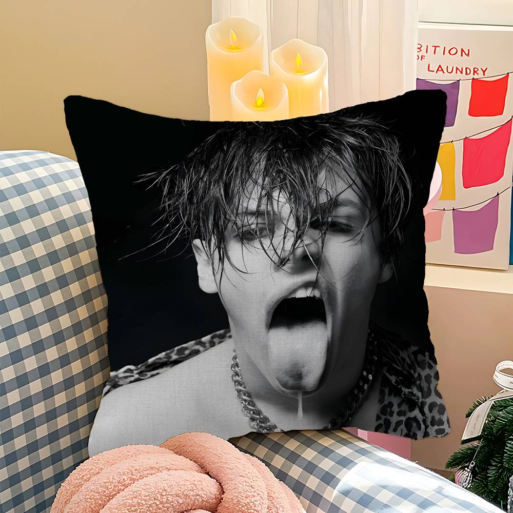 Rock Singer Yungblud Cushion Cover Inches Farmhouse Decor Home Throw Pillow Covers for Couch Decorations