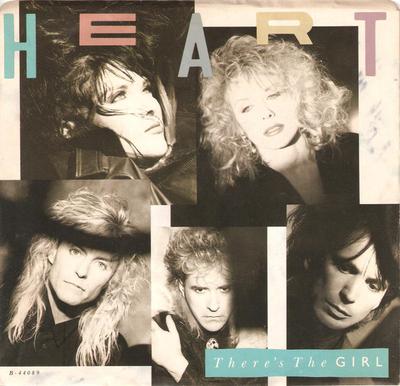 7-дюймовая пластинка HEART Theres The Girl B44089 CAPITOL 1987 Канада Рок Б/у