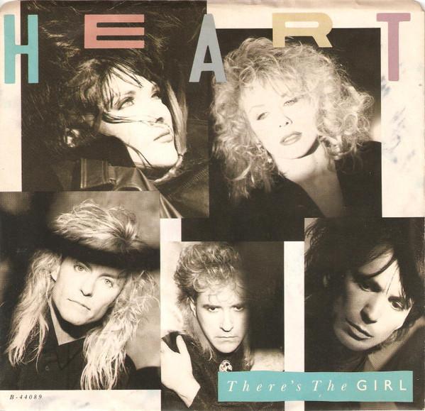 7-дюймовая пластинка HEART Theres The Girl B44089 CAPITOL 1987 Канада Рок Б/у