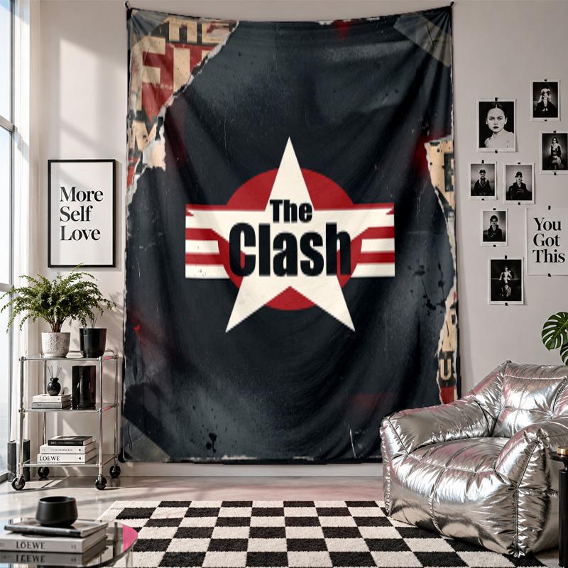 Стена с изображением The Clash Настенный гобелен Домашний декор Настенное панно для спальни Гостиной Фона