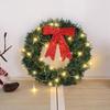 Exquisite Christmas Wreath Artificial Xmas Tree Garland Window Hanging Decor  Home Decoration