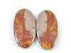 27Cts. Natural Noreena Jasper (14mm X 27mm Each) Oval Cabochon Match Pair SK-2715